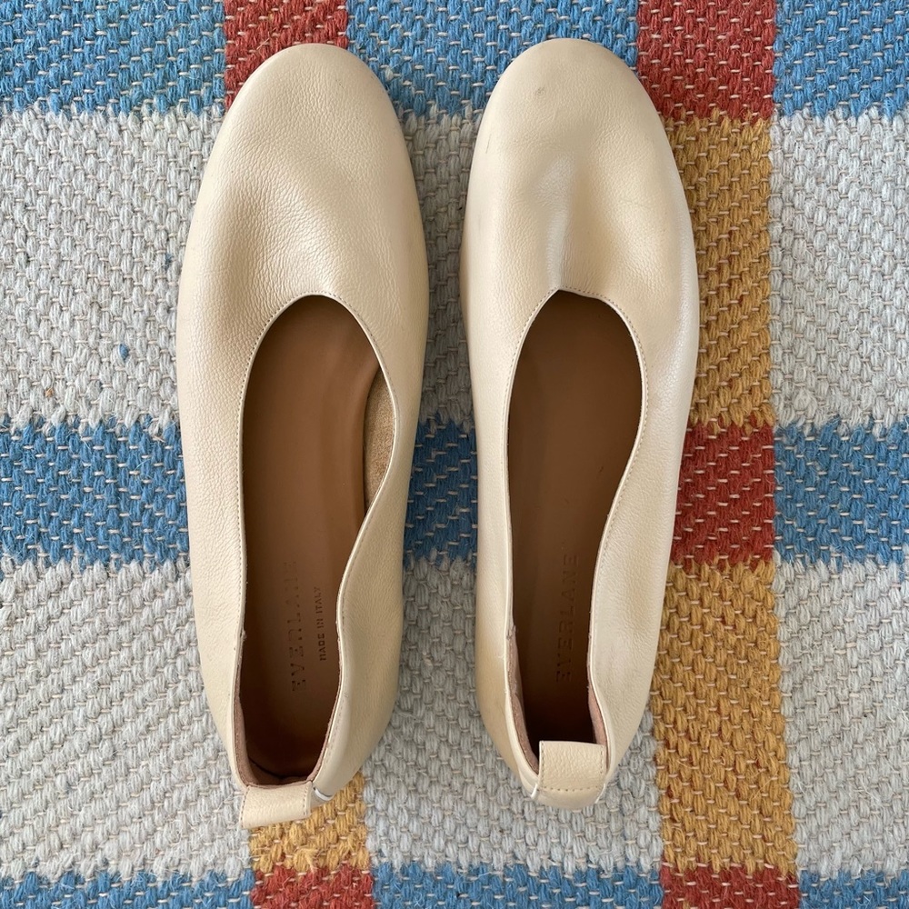Everlane Italian Leather Day Glove in Cream / Nude